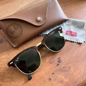 Ray-Ban Clubmaster 49-21 gold & tortoise